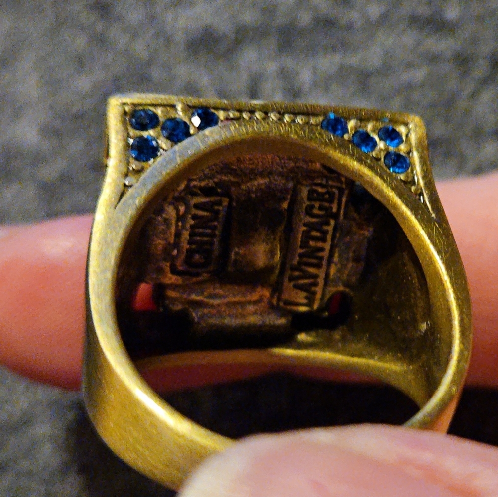Statement RING Serindipity In Blue Women's Ring Size 10.5 Original Box Included - Picture 4 of 12